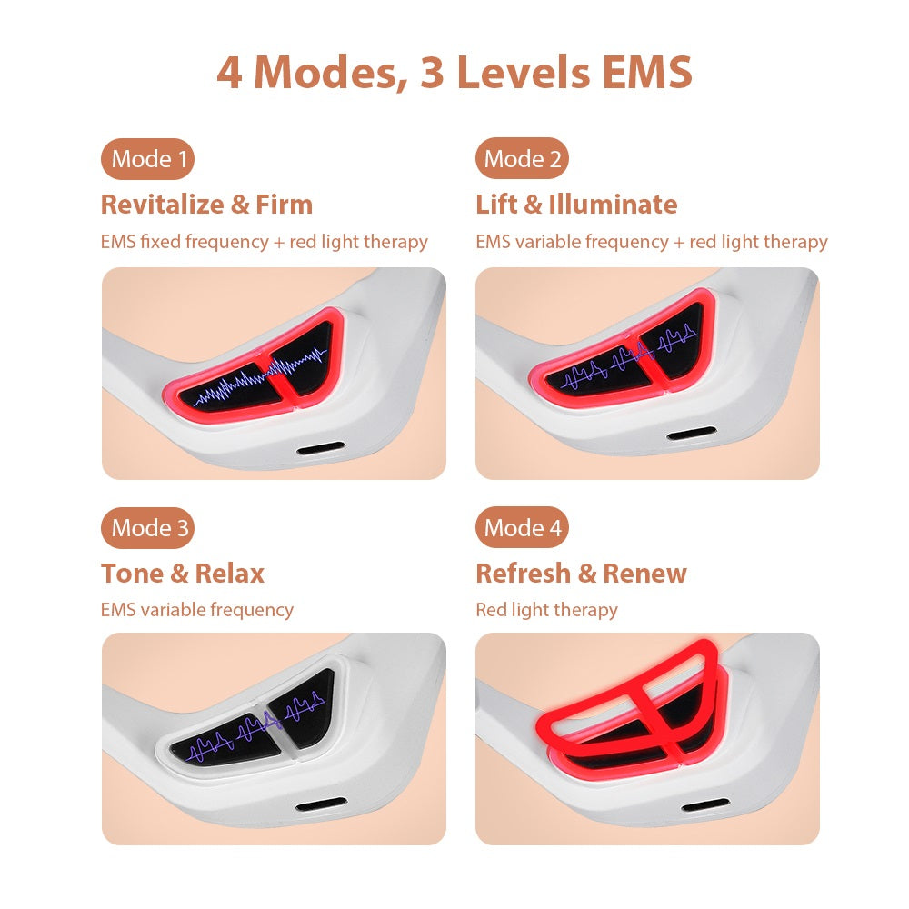 Lunettes de Thérapie EMS à Lumière Rouge pour les Yeux – Massage Anti-Cernes, Anti-Poches & Anti-Fatigue Oculaire