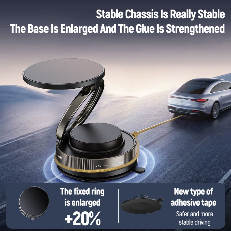 Support Téléphone Voiture Magnétique à Ventouse – Fixation Puissante & Rotation 360°