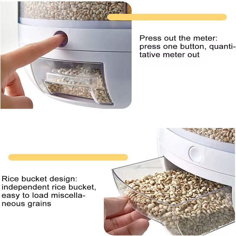 Récipient de stockage de céréales et de riz,