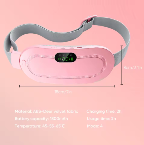 Coussin Chauffant Menstruel Sans Fil – Chauffage Rapide & Massage Intelligent