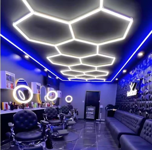 Éclairage HEXA LED – Kit de 5 Modules Lumineux Hexagonaux | Design Géométrique Moderne