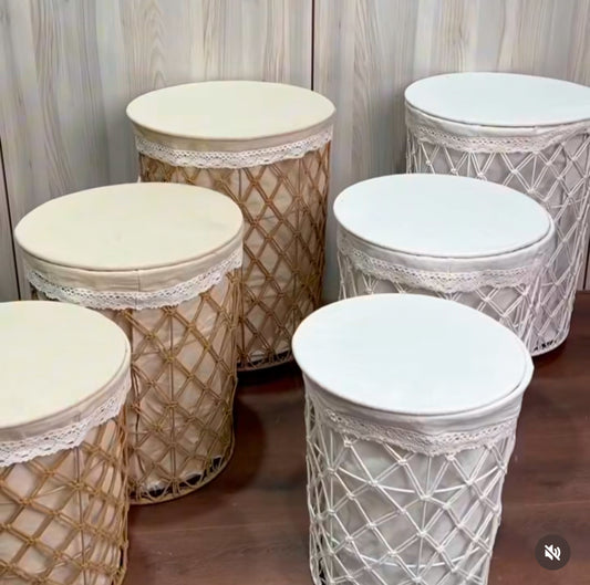 🧺 Panier à Linge Trio 3 Compartiments