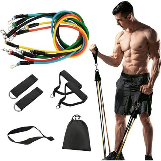 Bande D'exercices De Résistance - 5 Bandes Avec Accessoires