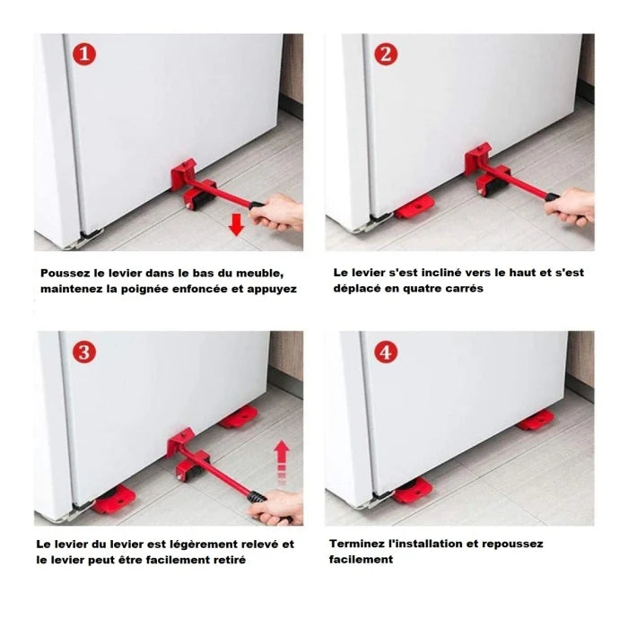 Ensemble D'outils De Déplacement Pour Meubles Lourds 150 Kg